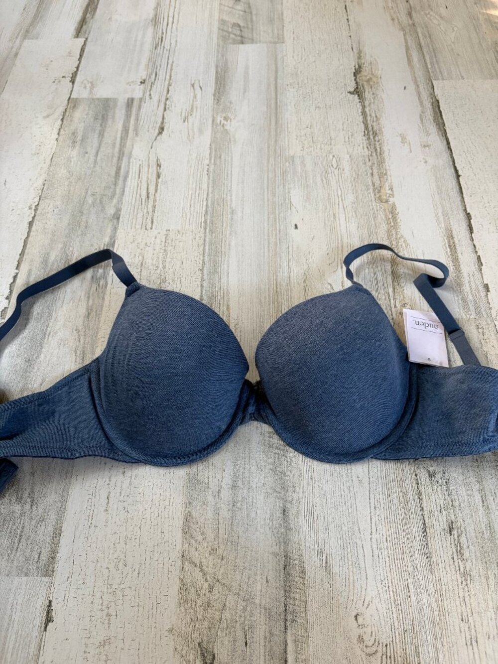 NWT Auden Women's Size 34DD Demi Coverage Lightly Lined Bra Heather Blue
